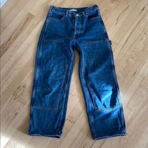 Jesse Kamm Patchfront Handy Pants Cowboy Blur Denim size 10